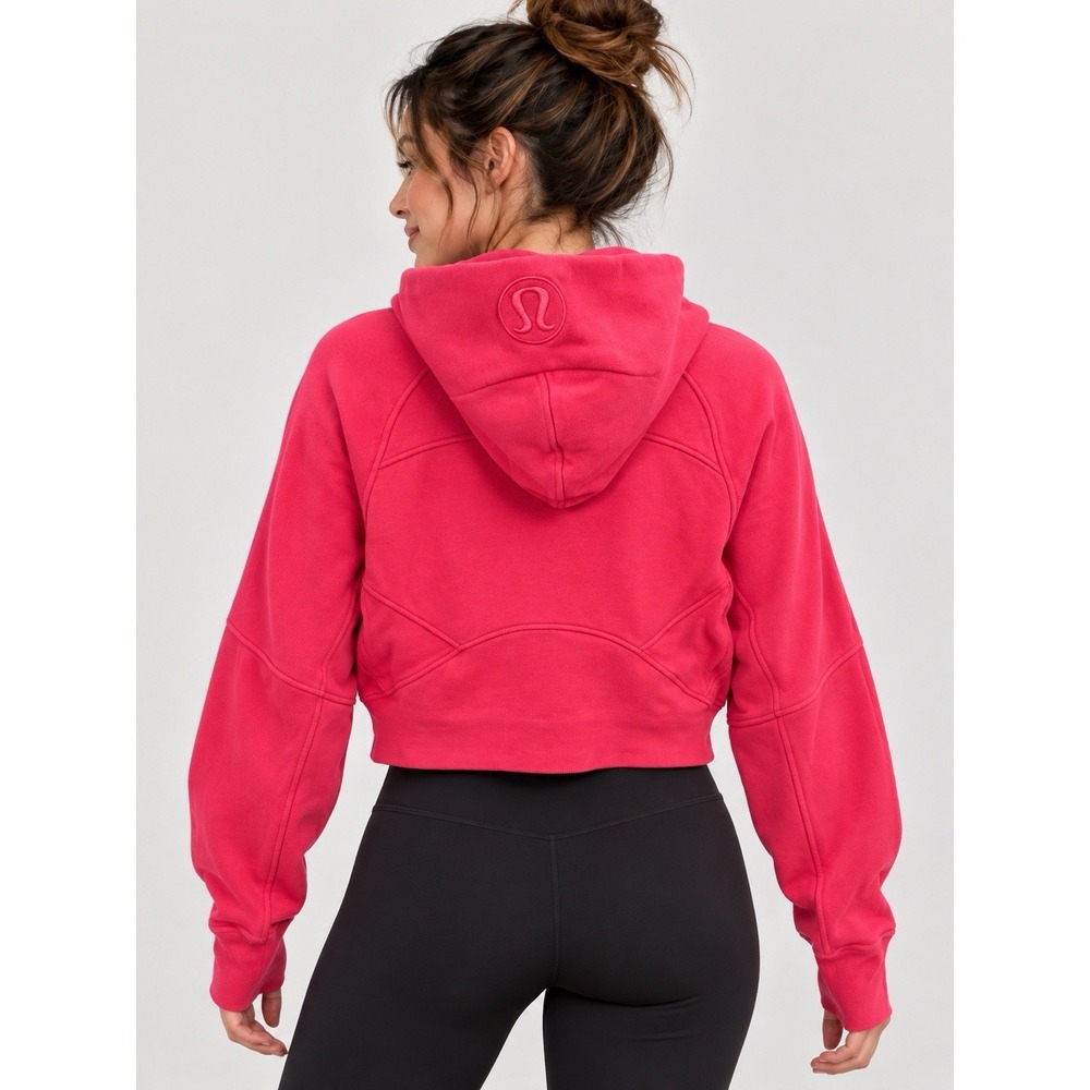 Lululemon Scuba 1/2 Zip Fleece Pullover Hoodie Pink XS LW3DM4S.0 - Picture 2 of 13